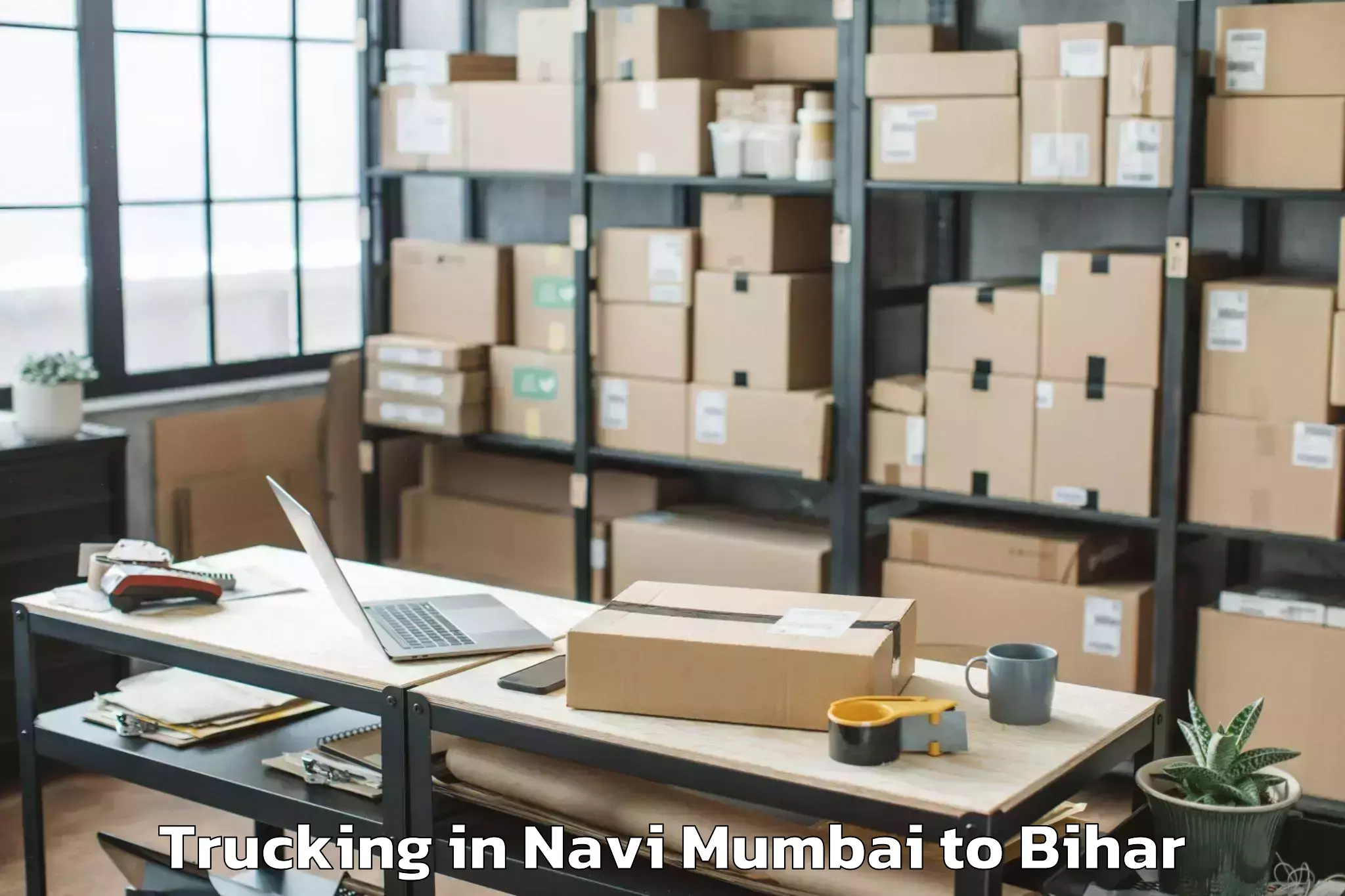 Easy Navi Mumbai to Saran Trucking Booking